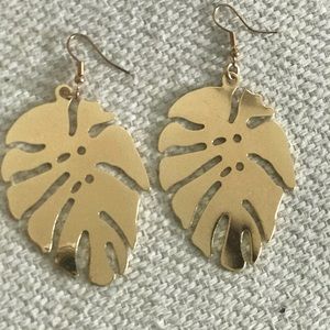 Tropical Leaf Earrings
